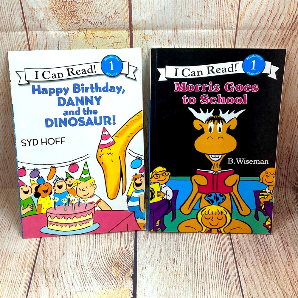 I CAN READ Books Danny & The Dinosaur / Morris Goes To School Level 1